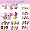 Adorable 6pcs Hello Kitty Kuromi Sanrio Cute Dolls Accessories For Collectors