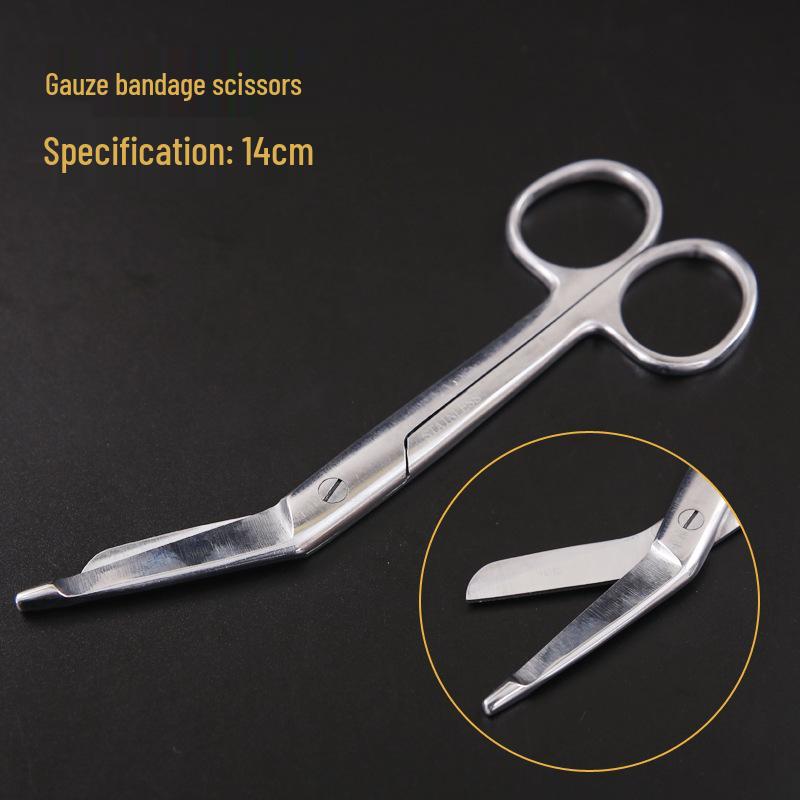 Stainless Steel Surgical & Teaching Dissection Scissors - Straight/Round Cutting & Gauze Scissors