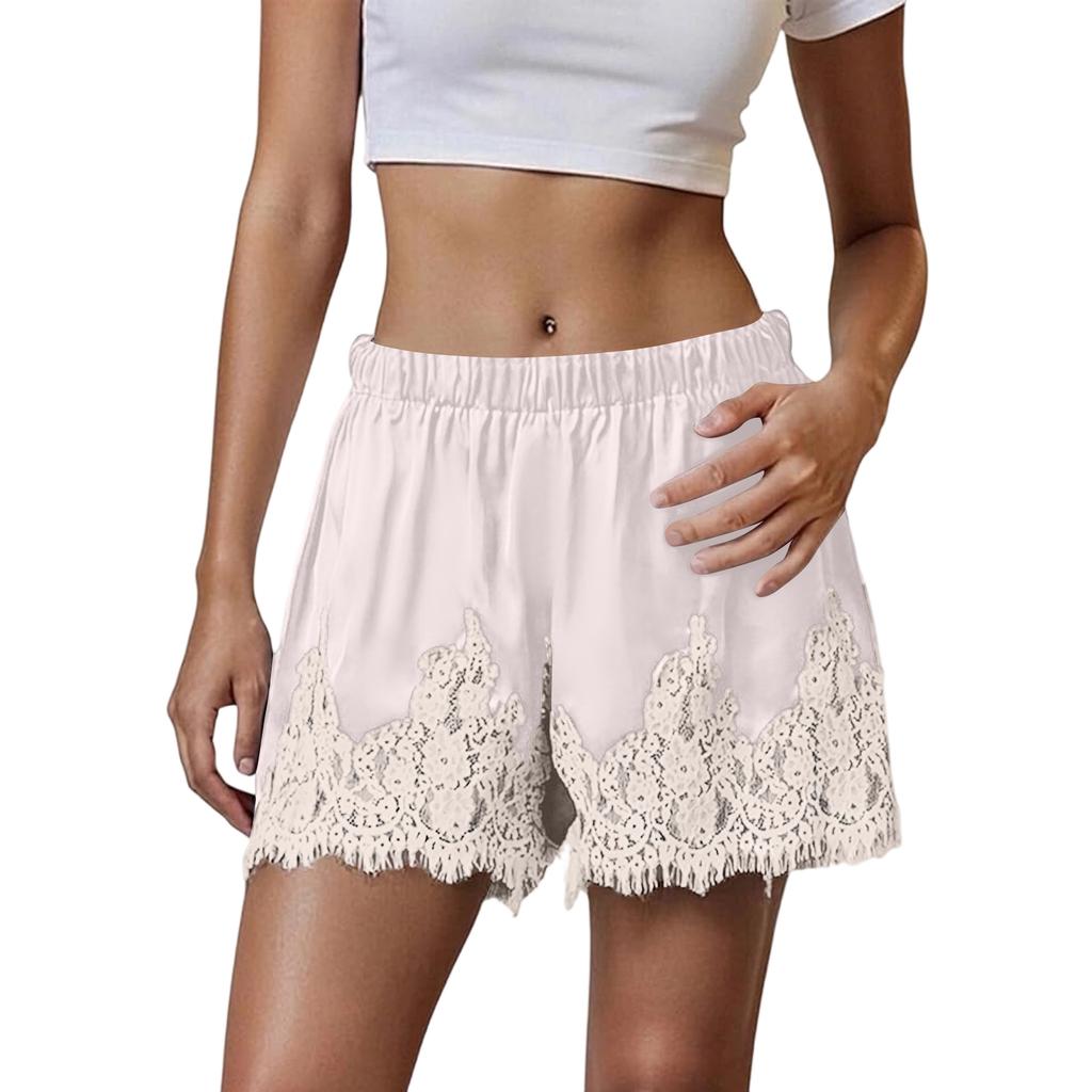 Women's Patchwork Casual Lace New Shorts Hook Flower Vacation Lace Hot Pants Shorts