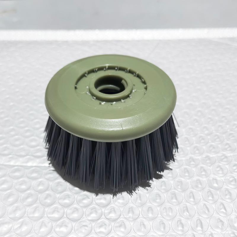 Automatic Liquid-Dispensing Long Handle Kitchen Cleaning Brush with Steel Wool