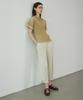 Waiowai Round Slit Pleated Cropped Pants_3Colors