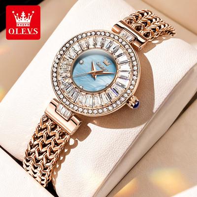 Damen Quarzuhr Mode Diamant eingelegt wasserdichte Damenuhr
