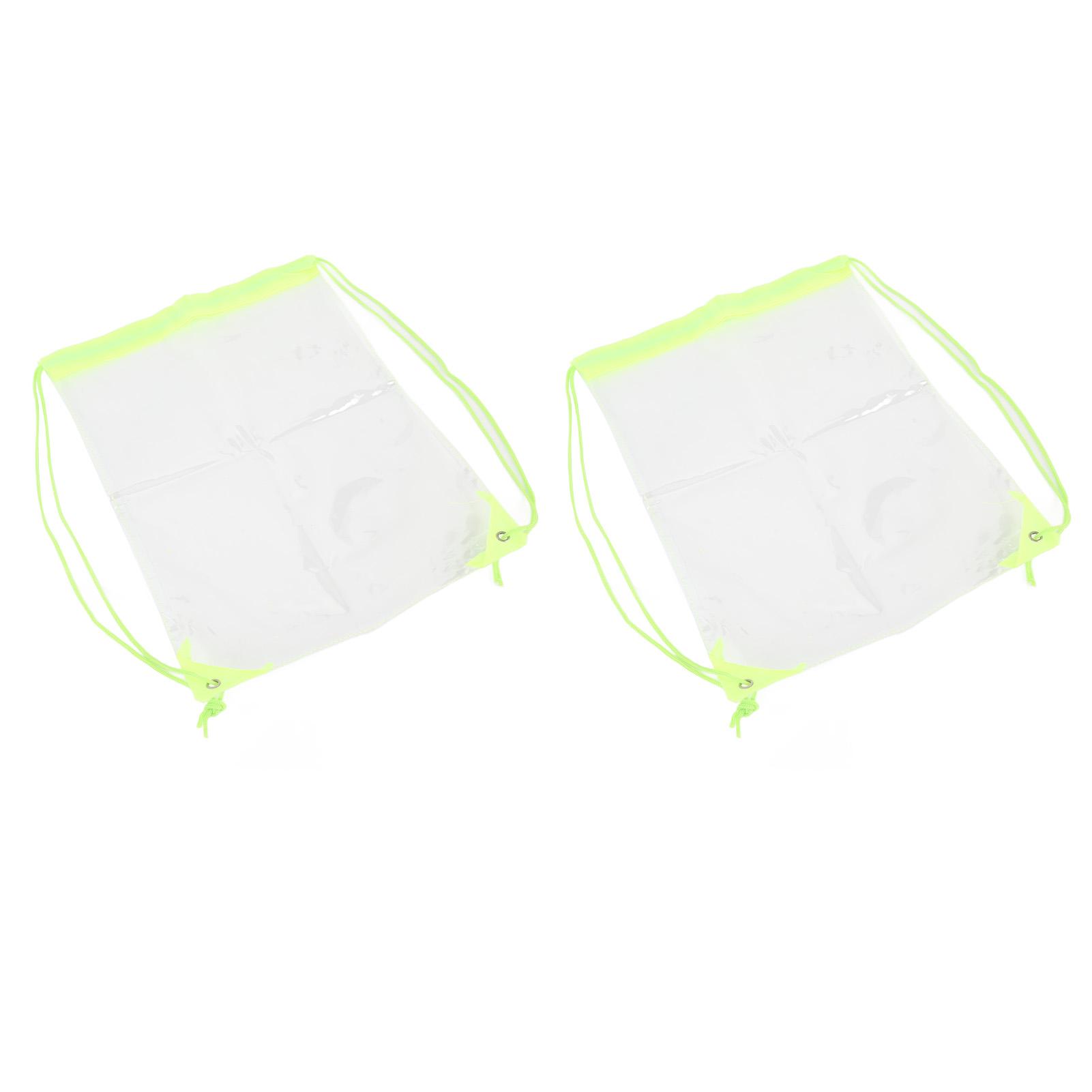 

2 шт. Прозрачный мешок на шнурке ПВХ Прозрачный Портативный Прозрачный Рюкзак для Путешествий Отдыха