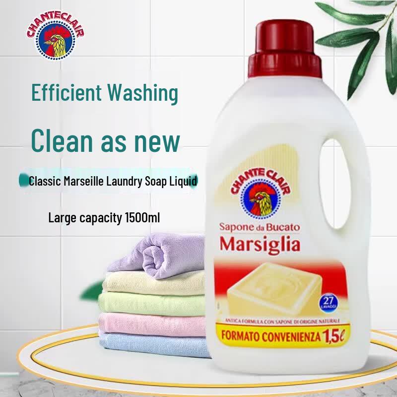 CHANTE CLAIR Marseille Liquid Laundry Soap, 4x1500mL