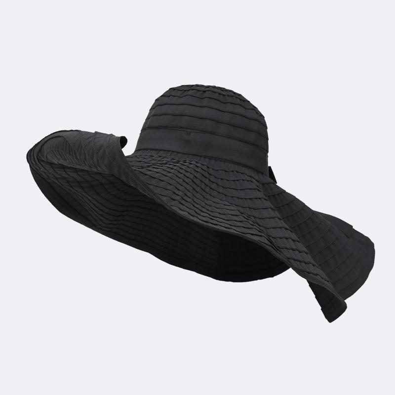 Large Brim Sun Hat - Women's Beach Sun Protection Fisherman Hat - Foldable