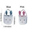 Hand-Held Easter Basket Soft Children's Easter Basket Cute Rabbit Candy Bag  Desktop