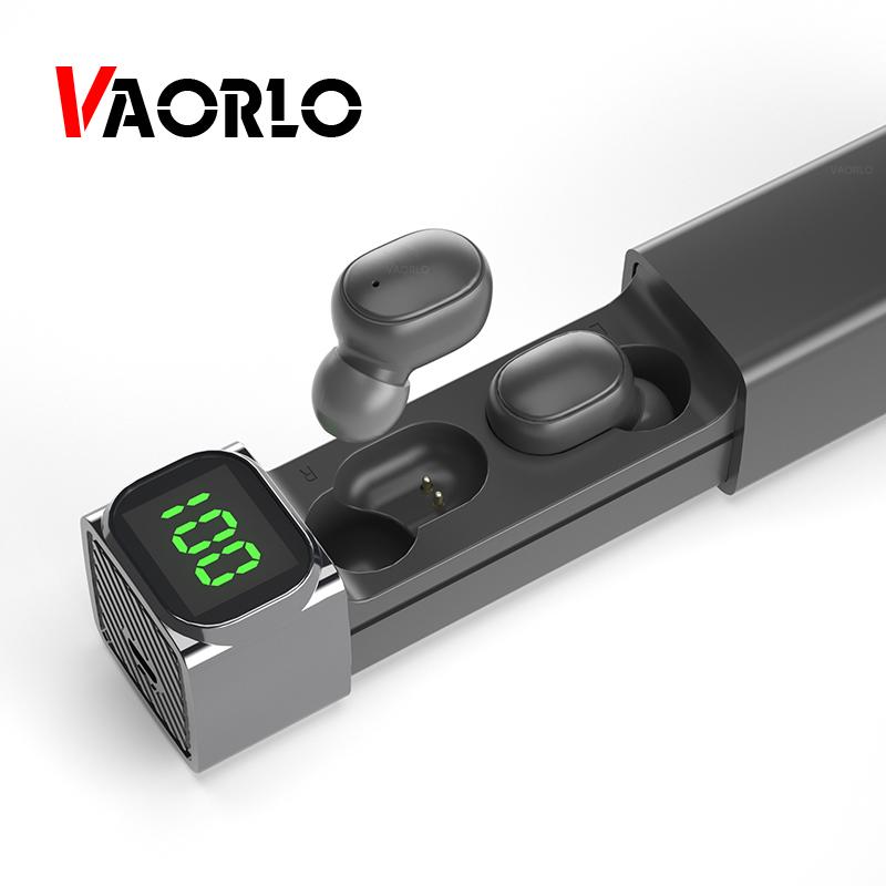 

Беспроводные наушники VAORLO 5.1, 9D HiFi стерео наушники, цифровой дисплей, сенсорная спортивная гарнитура с HD микрофоном для всех смартфонов