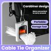 Square Cable Tie Organizer Portable Fluorescent Storage Cable Tie Holder Cable Tie Storage Tool Fluorescent Organize StorageTool
