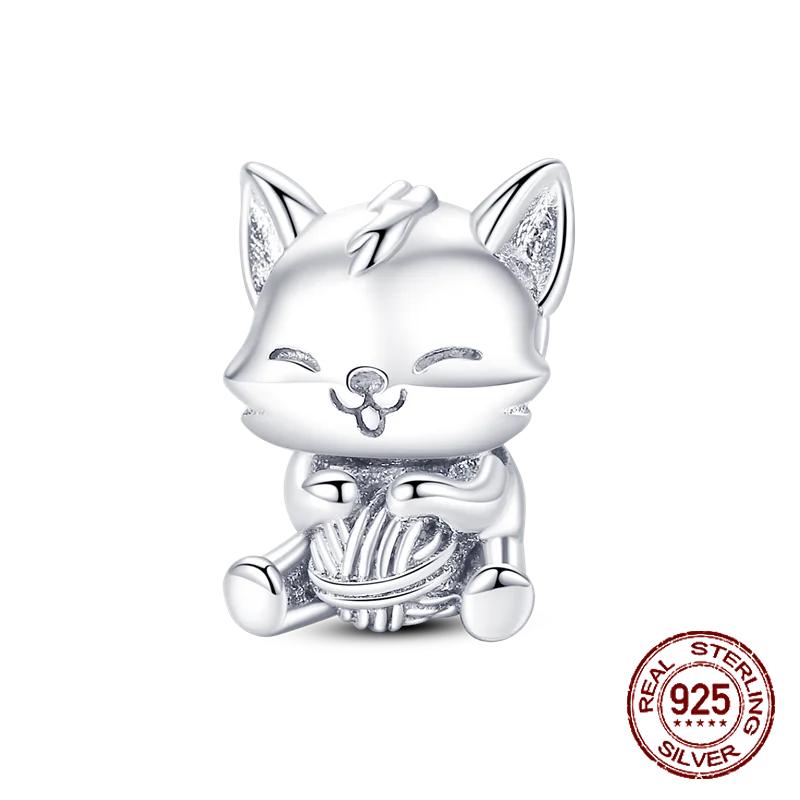 Inlaid Zircon Charm Beads Copper Color Love Heart Snake Dangle Fit Original Bracelet Charms Pendant Jewelry