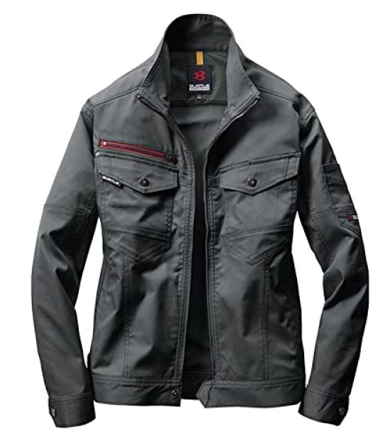 [BURTLE] Workwear BURTLE 7051 7052 Top and Bottom Set ALL Seasons Fall/Winter Unisex Workwear (Olive Gray, 5L)