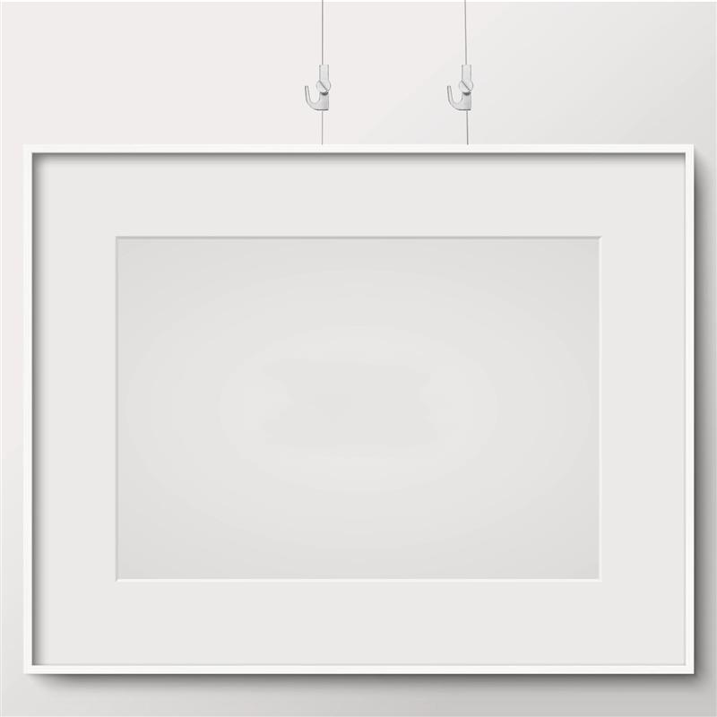 4 Pcs Stainless Steel Hook Heavy Duty Picture Hanging Hooks Molding Guide Hardware Art Suspension System Rail Frame Hanger Photo