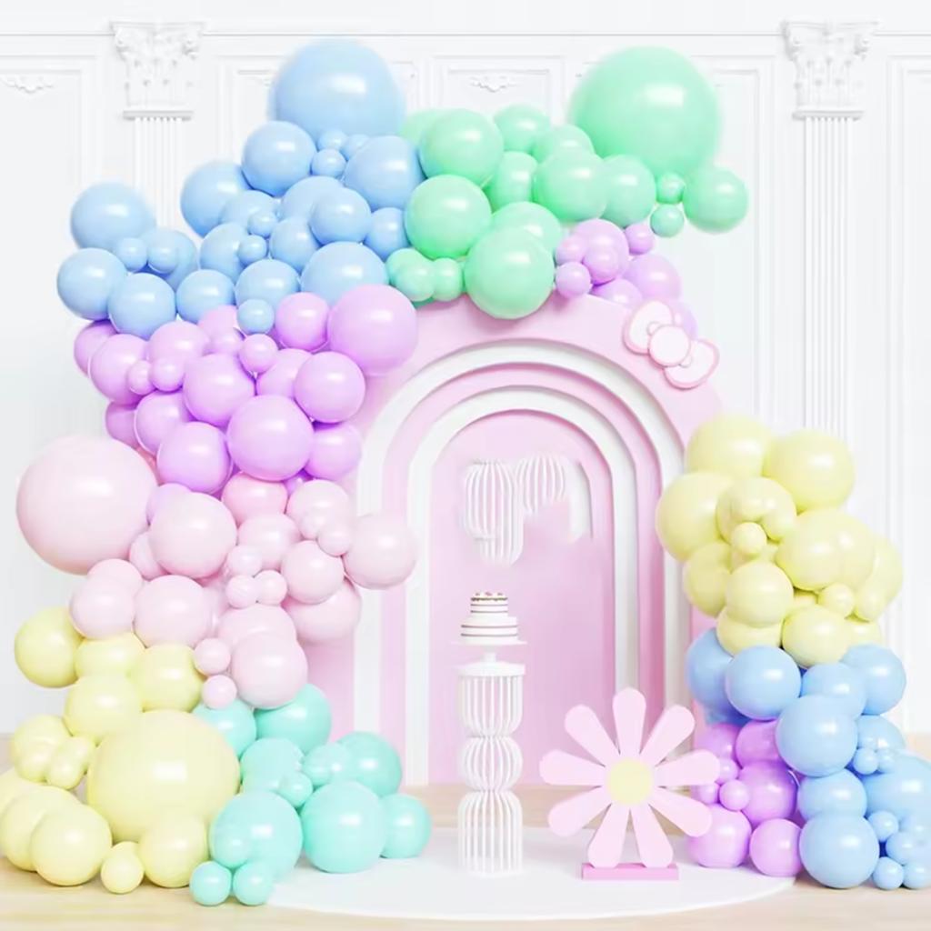 20 Stück 5/10/12 Zoll Pastellrosa Ballons Weiß Sand Blau Ballon Babyparty Geburtstagsparty Hochzeit Abschluss Dekorationen Globos