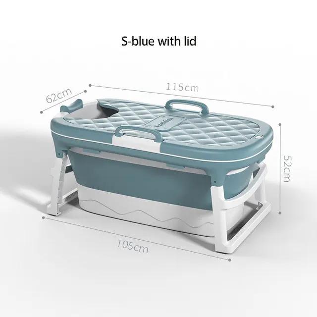 Freestanding Bathtub Toddler Children Twins Family Kids Plastic Silicone Luxury Large Bath Tub Portable Foldable Bathtub
