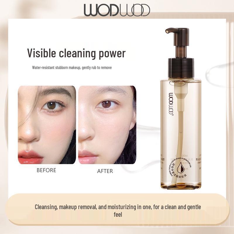 

WODWOD Amber Gentle Three-in-One Makeup Remover Oil for Eyes, Lips & Face Cleansing Oil W1001