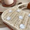 Personalized Handbag New Woven Straw Popular Handmade Fashion One Shoulder Niche Large Rhinestone Messenger Women's Bag