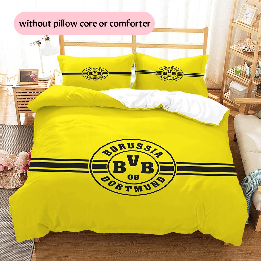 BVB092 Pattern Bedding Quilt Set Home Decoration Gift (1 * Duvet Cover + 2 * Pillowcase Without Core)