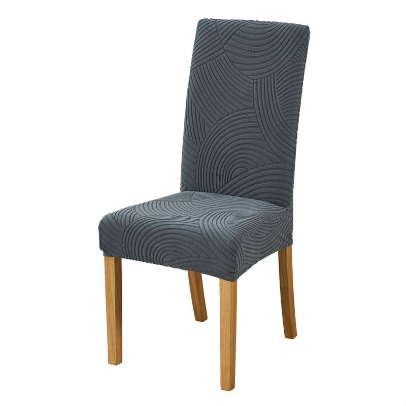 

1/2pcs Jacquard Dining Chair Cover Elastic Solid Color Chair Covers Seat Slipcover for Banquet Living Room Home Decoration 1pc