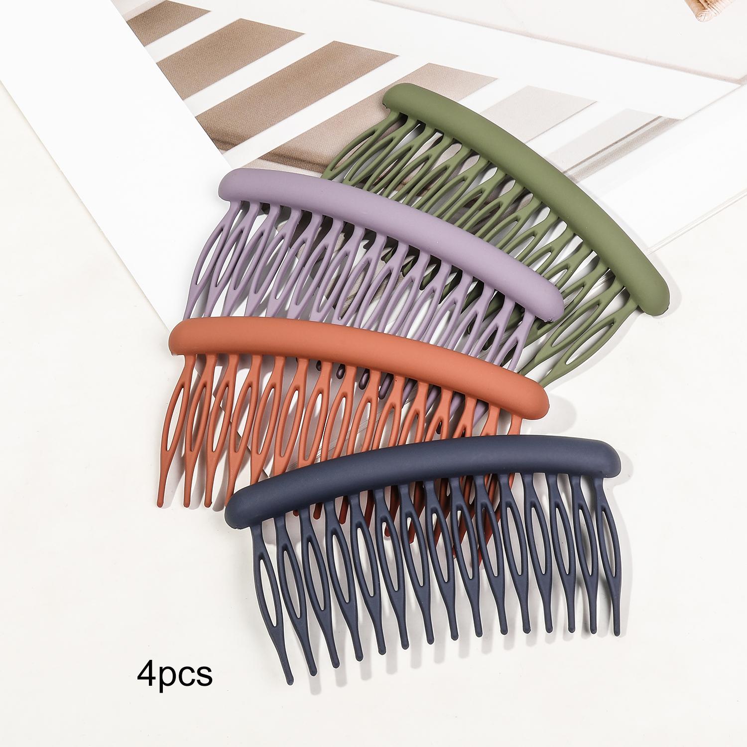 

8 шт. Боковые гребни, изогнутые гребни для волос для женщин, тонкие волосы, сильная фиксация, заколки для волос, пучок, шиньон, аксессуары для укладки волос