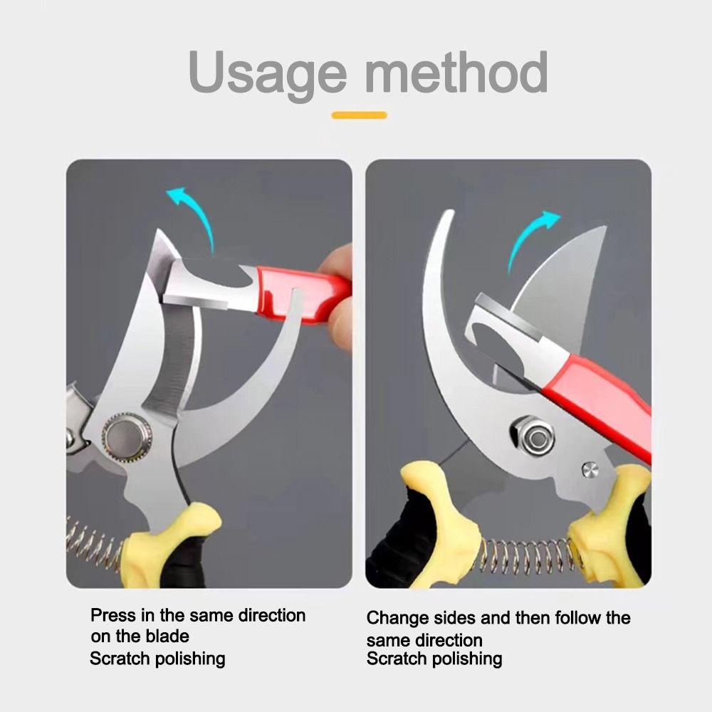 Multifunctional Garden Tool Sharpener Carbide Quick Grinding Aid  for Keeping Pruners Blades Acute