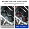 LHNJF1 2026 Car Sticker PVC Car Coaster Water Cup Anti-Slip Silicone Pads Interior Accessories For BMW Motorsport X1 X3 X5 E39 E46 E90