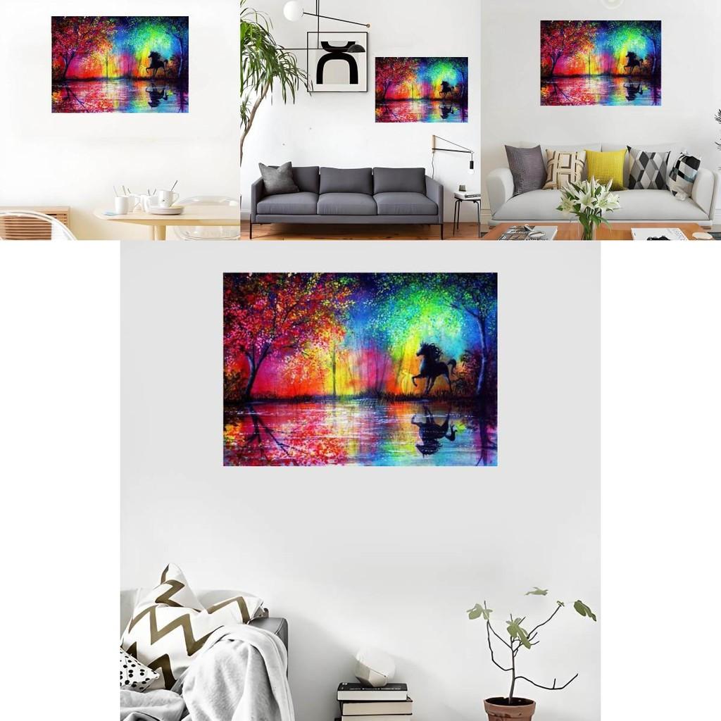 Canvas Animal Horse Wall Art With Spray Finish For Restaurant And Office Spaces