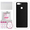 apgo Protective Skin Sticker for the Back Compatible with Realme U1, Wrap Film, Foil, Vinyl - Pattern Carbon Black