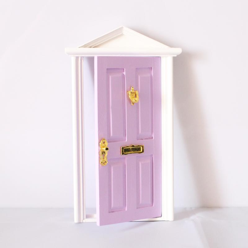 Wooden Entryway Door for 1:12 Scale Dollhouse