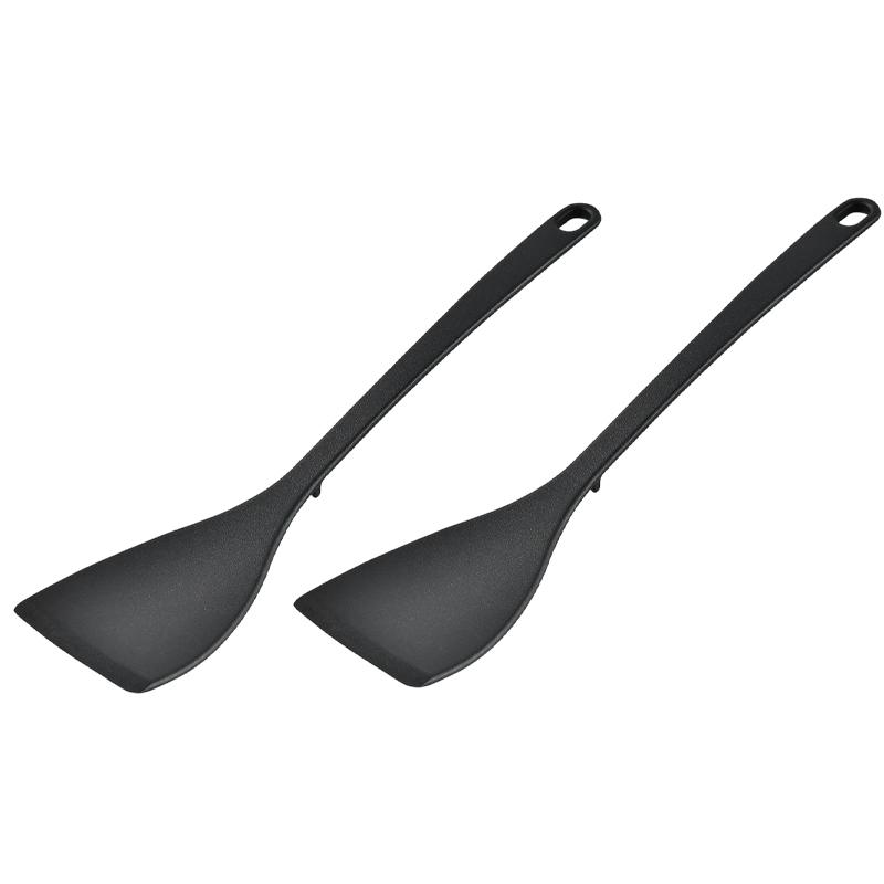 2Pcs Silicone Spatula Shovel Turner Nonstick Cooking Spatula Fried Shovel Fish Spatula Silicone Flexible Turner Kitchen Baking