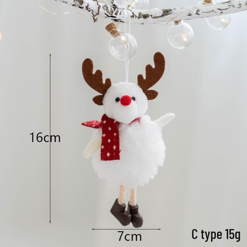 New Christmas Tree Angel Girl Ornament - Cute Gauze Pendant Decoration for Children