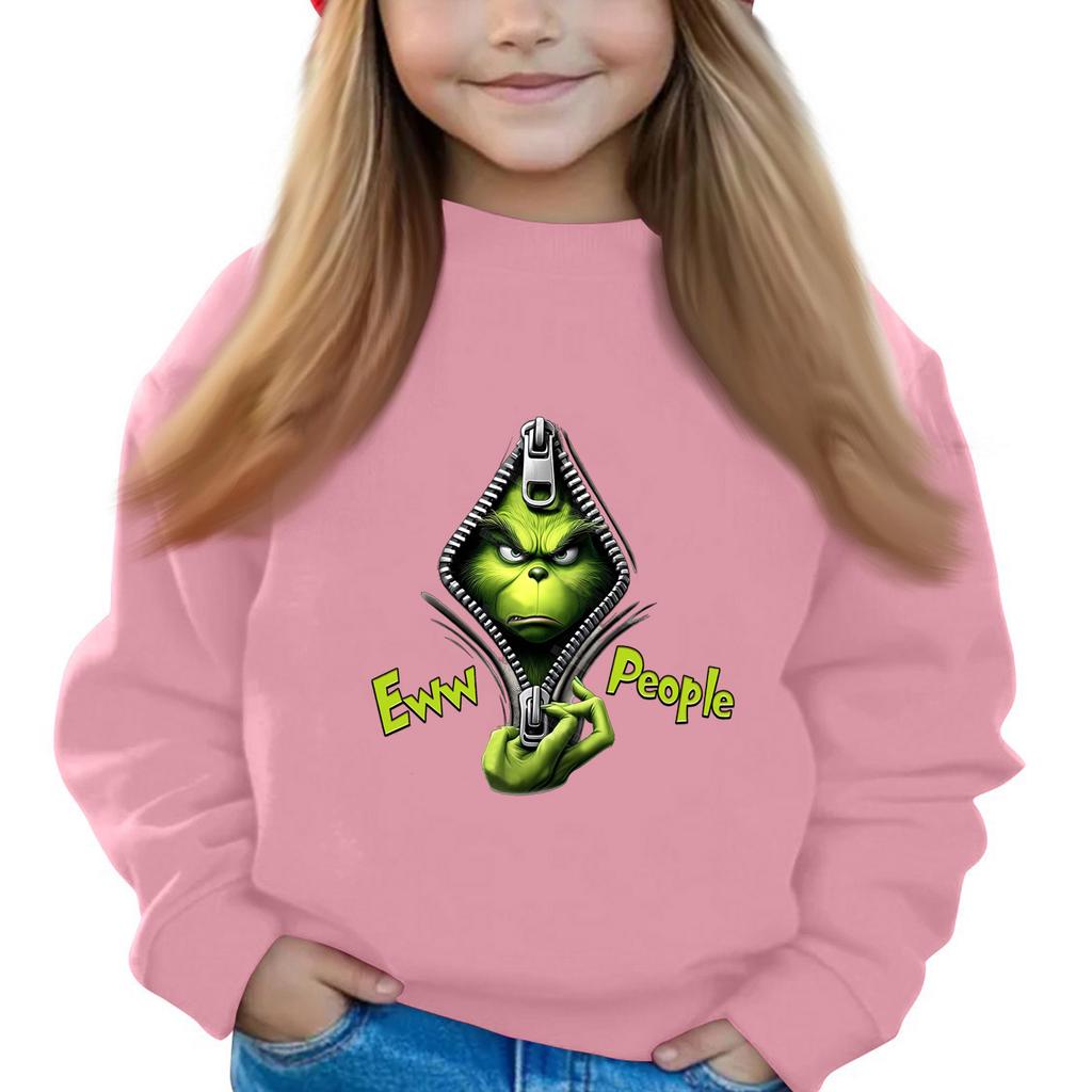 Weihnachtstag Mädchen Rundhals-Pullover für Kinder Bedruckte Baby-Tops