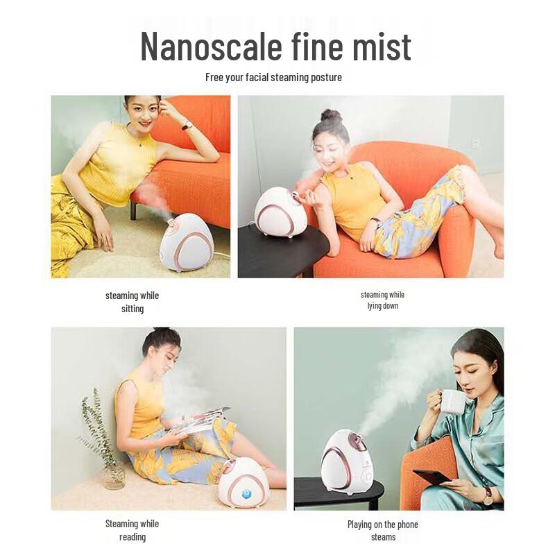 MKS Nano Hot & Cold Mist Facial Steamer CN Plug (adapter Included)