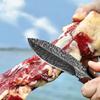 Multi Hunting Knife Feather Pattern Knife Boning Knife Fruit Knife for Protection and Knives Stainless Steel Meat Cleaver
