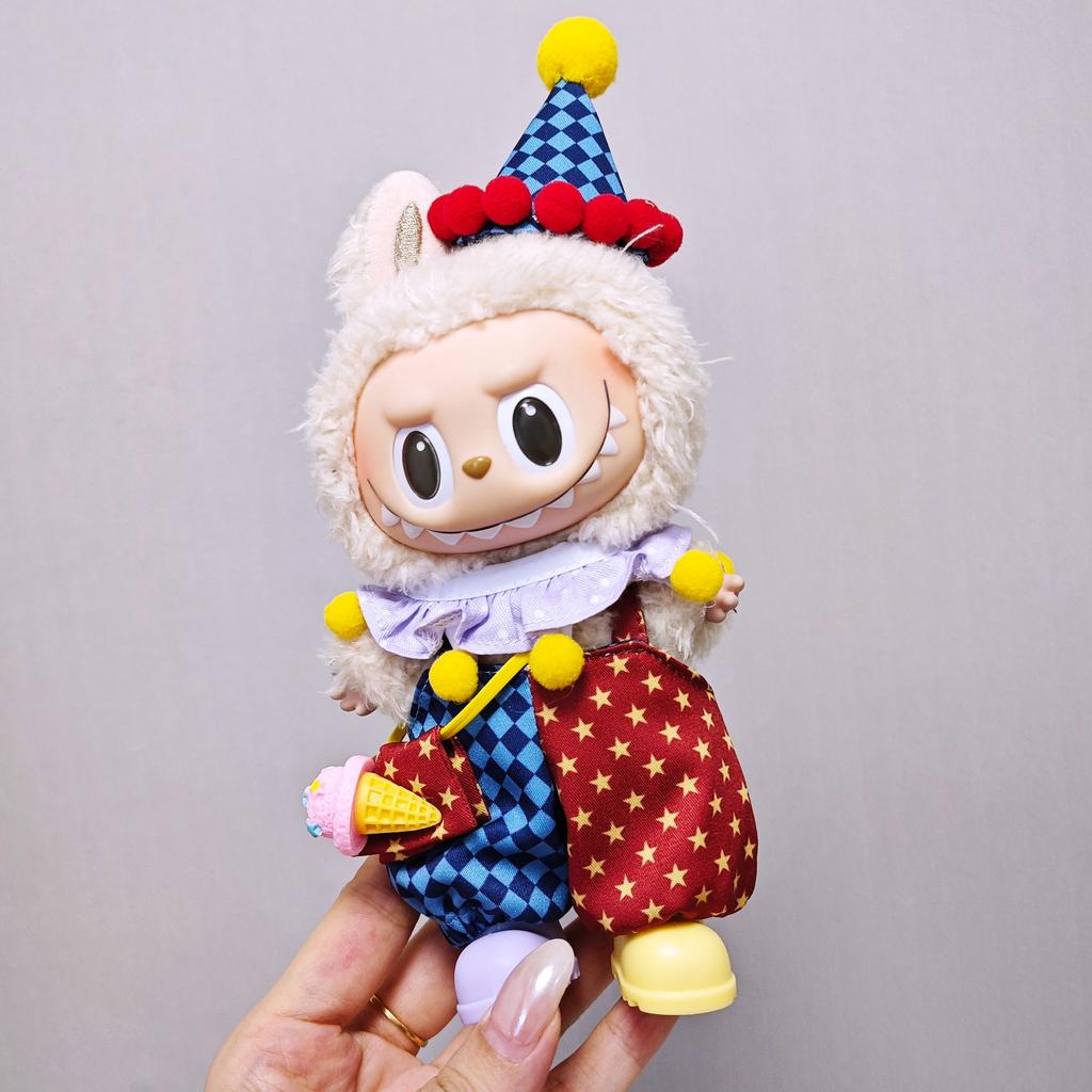 Labubu Doll Clothes Circus Clown Suit Fashion Doll Clothes