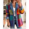 Damen Leopardenmuster Denimjacke Langarm Lockerer Schnitt Lässig Offene Vorderseite Hemdkragen Streetwear Mantel