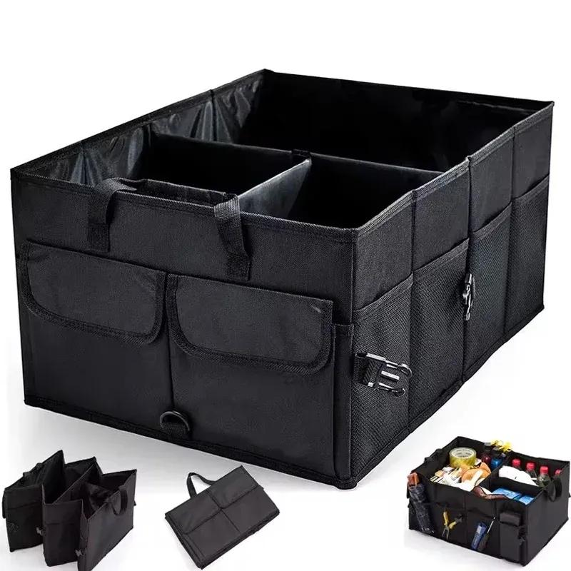 Big Capacity Car Trunk Organizer Collapsible Storage Box Eco-Friendly Durable Auto Cargo Organizer for SUV Truck Travel