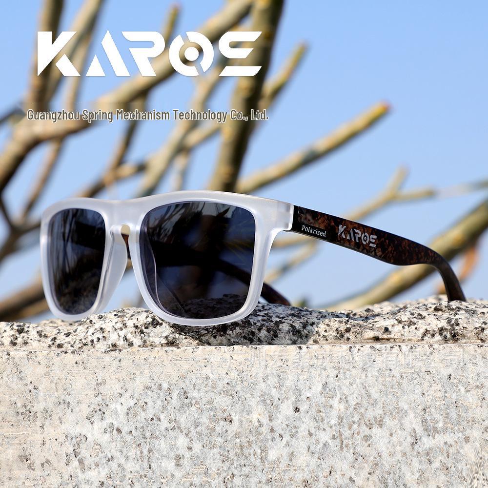 Óculos de Sol Esportivos Polarizados KAROS - Proteção Solar para Pesca, Ciclismo, Corrida, Atividades ao Ar Livre e Montanhismo