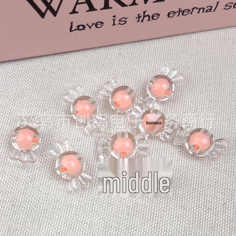 10mm Transparent Colored Candy Acrylic Beads for DIY Jewelry Making