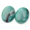 2-10pcs Natural Stone Cabochon Beads Oval Green Stripe Agate Loose Beads Cabochon Cameo For Jewelry Making DIY Necklace Rings