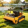 Electric Start Crawler Remote Lawn Mower Tracked Wireless RC Grass Cutter Easy Operation for Farmers