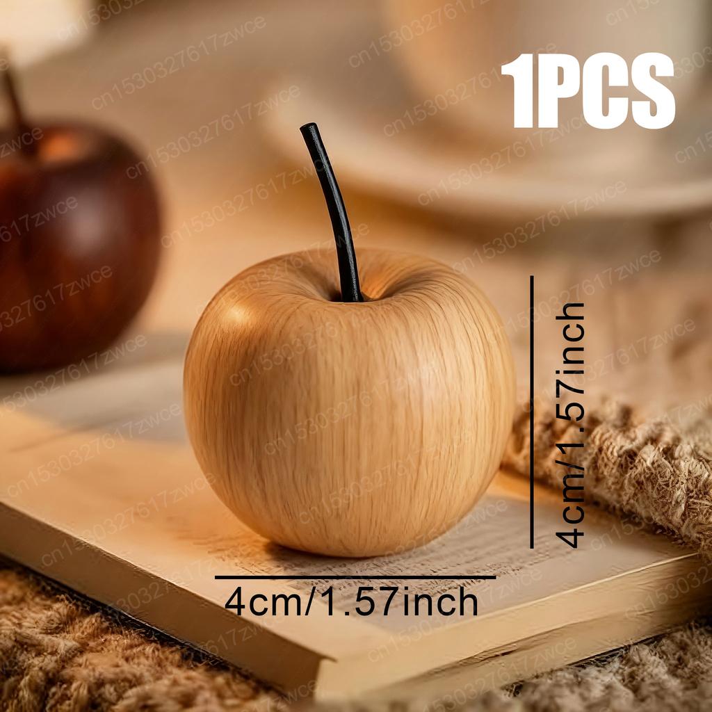 Natürliches Holz Apfel Aroma Diffusor Auto Haus Büro Tischdeko, Entspannender Duftspender, Weihnachtsgeschenk, Ätherisches Öl Diffusor