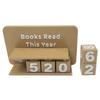 Books Read This Year Book Read Tracker 3D Printed Library Decor Ornament Wear Resist Book Counter Sign Sign Up To 999 Books