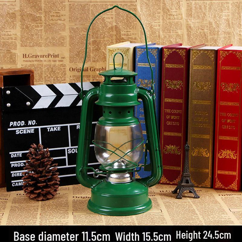 Retro Nostalgic Multi-Color Kerosene Horse Lamp - Portable Outdoor Camping & Decorative Lamp