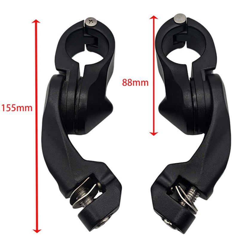 For Series Racer 32Mm 1-1/4" Footpegs Connector Bracket Engine Guard Motorcycle Replacement Parts Black