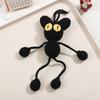 Cartoon Handmade Crochet Duck Frog Dolls Creative Knitted Design Wool Yarn Long Legs Fun Gift for Stress Relief Home Room Decor
