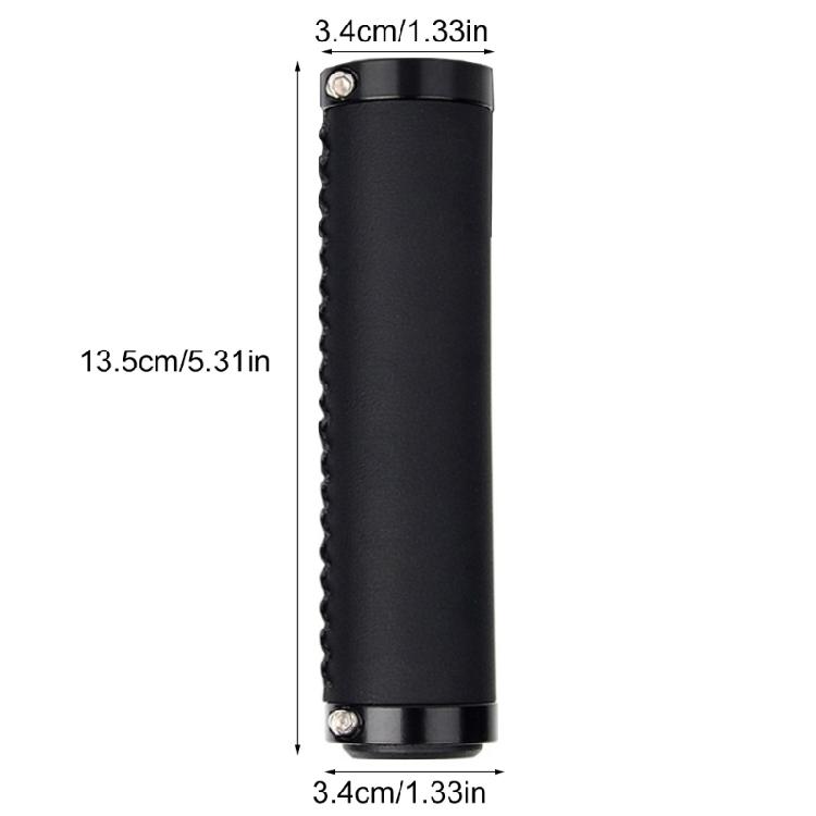 Cyclings Handlebars Grip with End Plugs Antislip Nonslip PU Leather Bikes Handlebars Grip Cover Bicycles Handlebars Grip