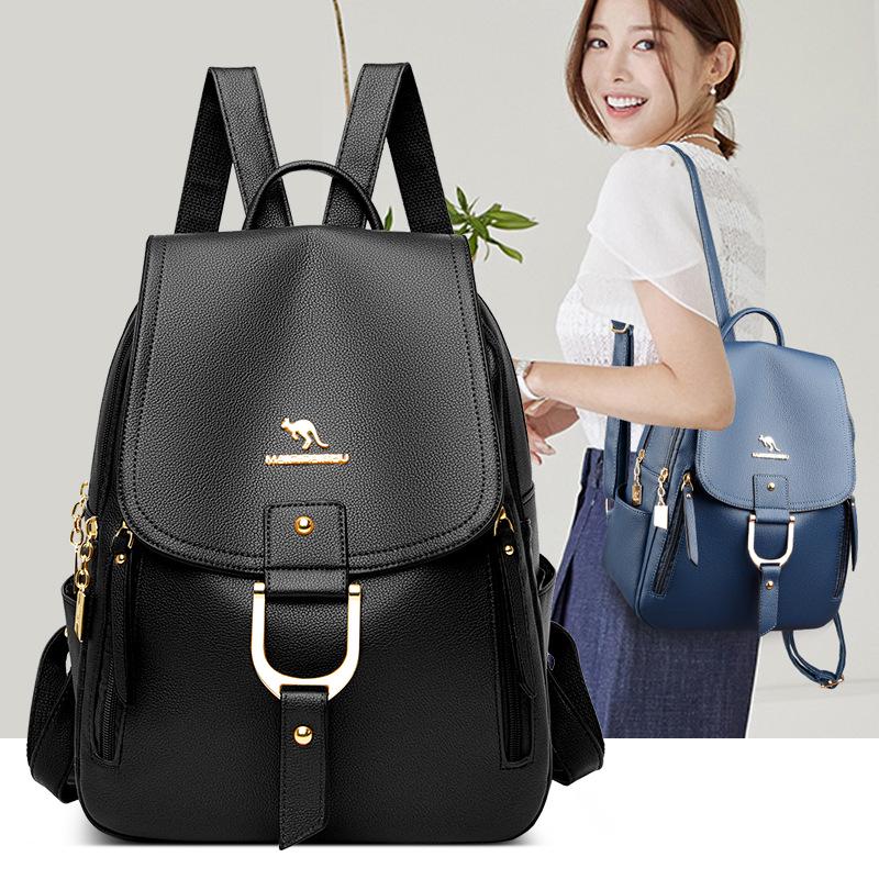 Women's Korean Style Casual Backpack - Simple, Fashionable, Versatile, Large Capacity for Travel and Commuting