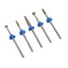 5PCS Nail Drill Bits Set Tungsten Steel Professional Nail Polishing Grinding Heads for Removing Acrylic Nails Gel