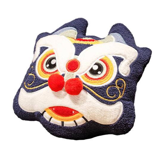 Lion Pillow Thick Soft Hand Cushion Warmer Chinese New Year National Style