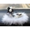 Elegant Car Interior Decor: Stylish Lady Dashboard Ornaments