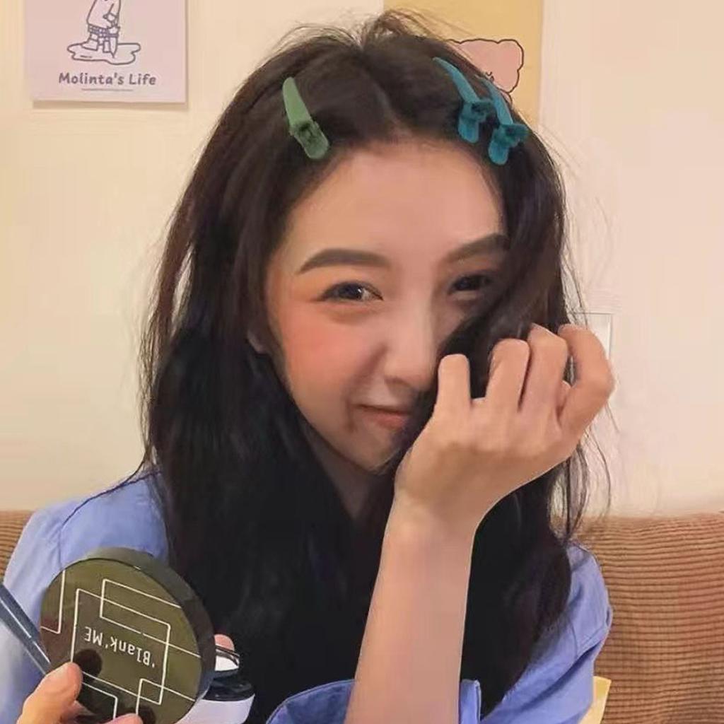 20/10 Pcs 8 Cm Plastic Duckbill Clips, Straight Hair Clips, Colorful Makeup and Hair Clips, Seamless Clips, Bangs Clips